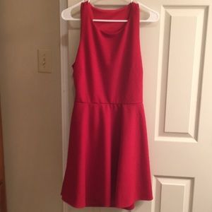Never been worn red dress with back cutouts !